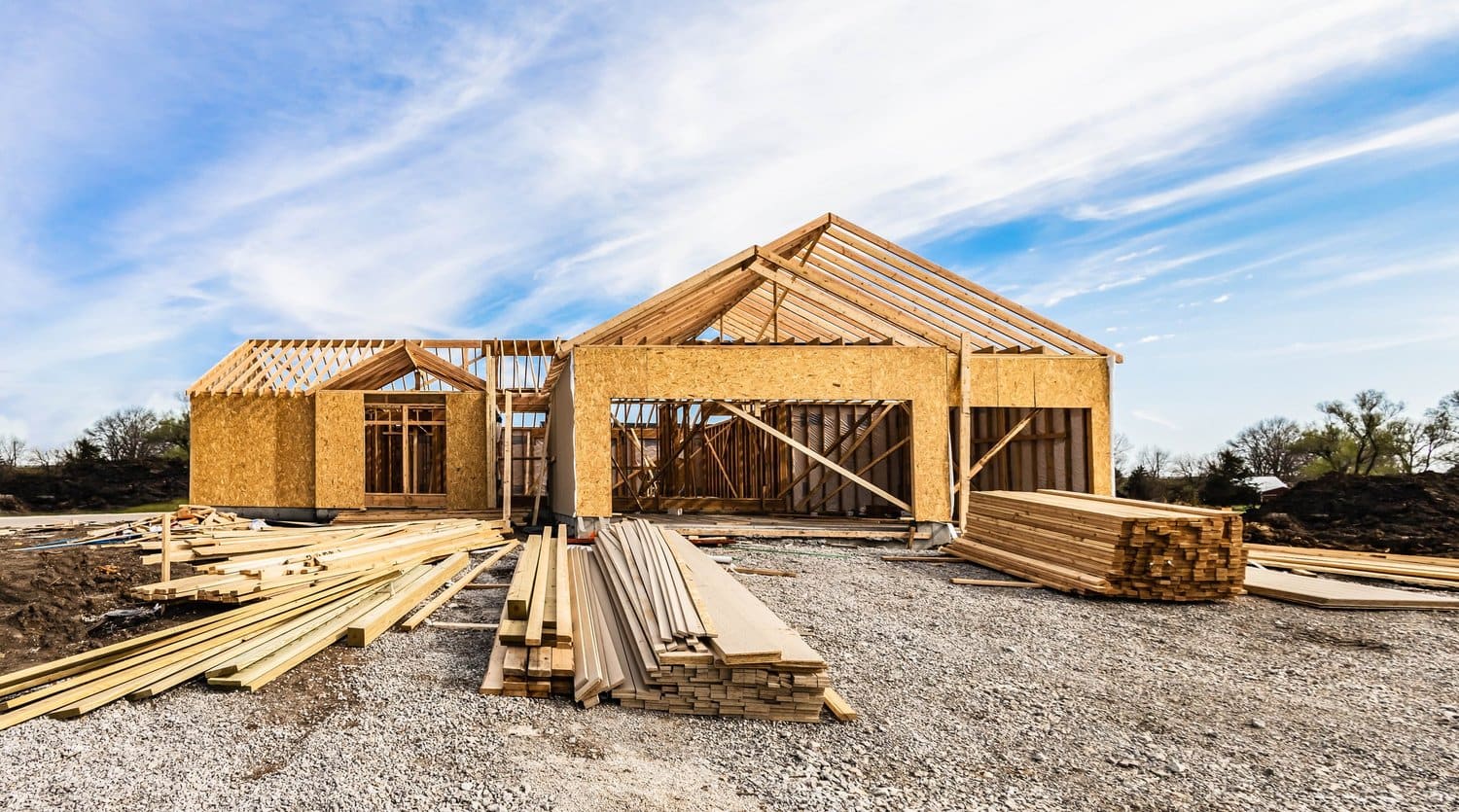 A home under construction